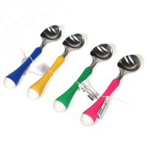 IKEA CHOSIGT Ice Cream Scoops Lot of 4 Multicolor Stainless Steel NWT Pastels